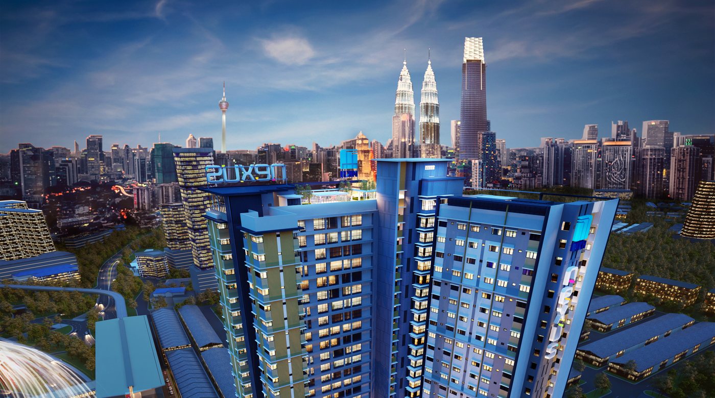 Nexus Taman Pertama by MKH Development Berhad against the Kuala Lumpur skyline