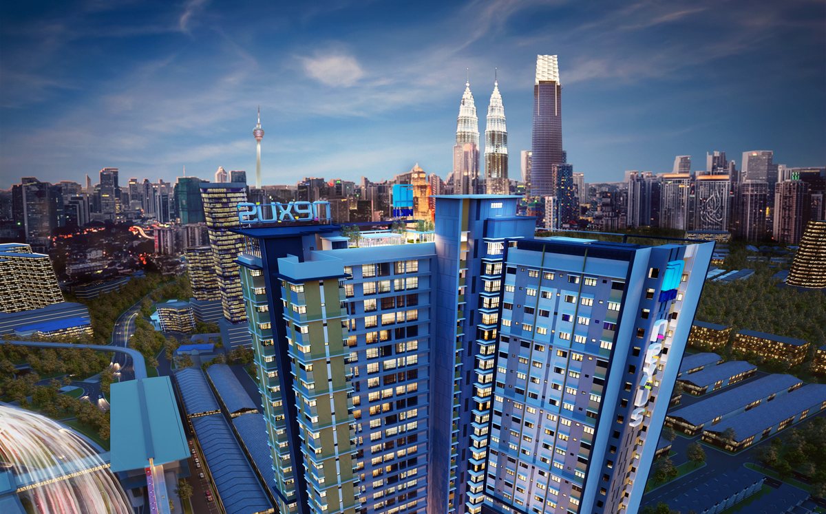 Nexus Taman Pertama by MKH Development Berhad against the Kuala Lumpur skyline